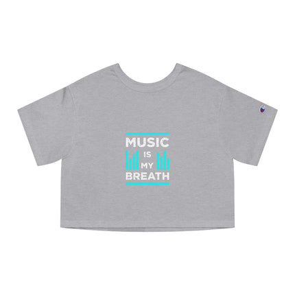 Typography themed Champion Women's Heritage Cropper T-Shirt