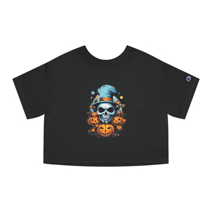 Champion Damen Heritage Cropper T-Shirt mit Halloween-Motiv