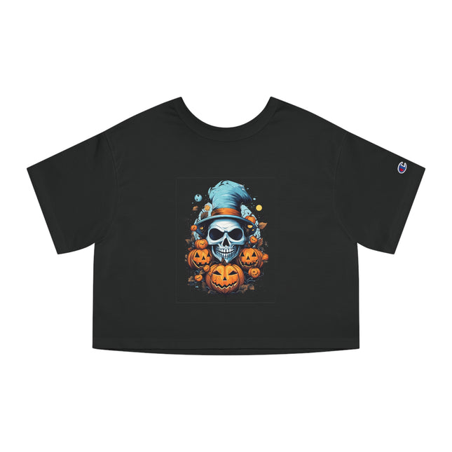 Champion Damen Heritage Cropper T-Shirt mit Halloween-Motiv