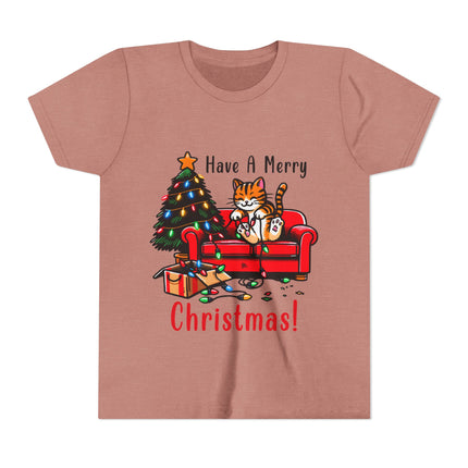 Kurzärmeliges T-Shirt für Jugendliche mit Weihnachtsmotiv