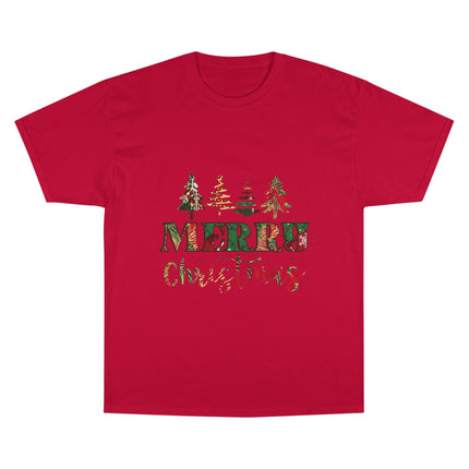 Champion-T-Shirt mit Weihnachtsmotiv