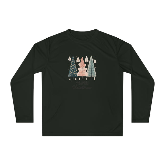 Christmas themed Unisex Performance Long Sleeve Shirt