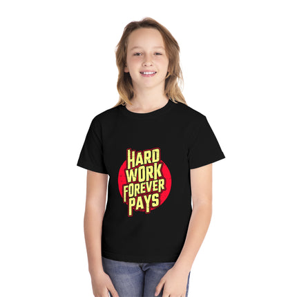 Typography themed Youth Midweight Tee
