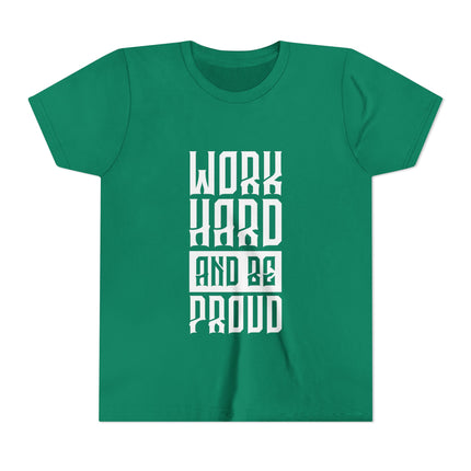 Kurzärmeliges Jugend-T-Shirt mit Typografie-Motiv
