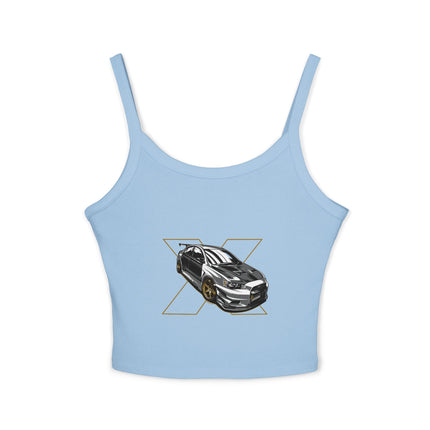 Auto-Enthusiasten Themen Damen Spaghetti Strap Tank Top 