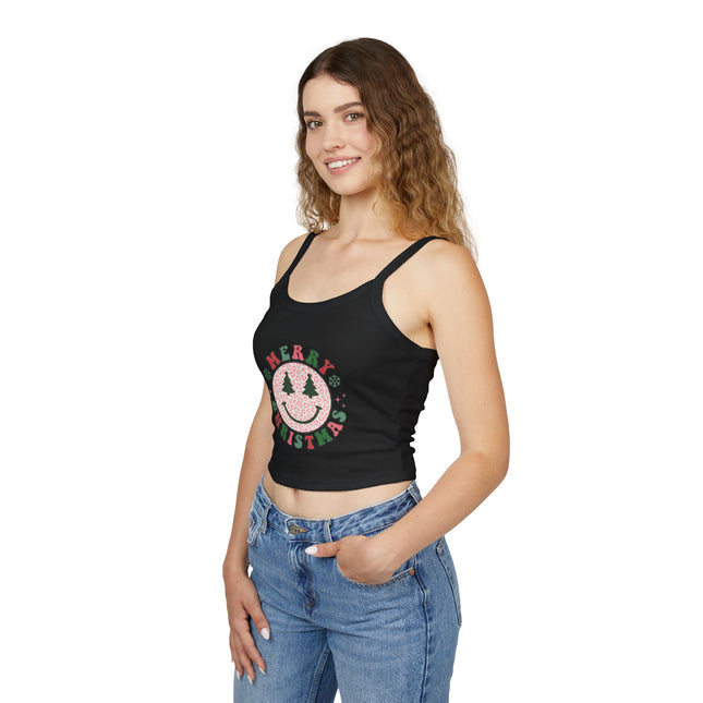 Weihnachtsmotiv Damen Spaghettiträger Tank Top 