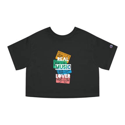 Typography themed Champion Women's Heritage Cropper T-Shirt