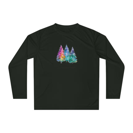 Christmas themed Unisex Performance Long Sleeve Shirt