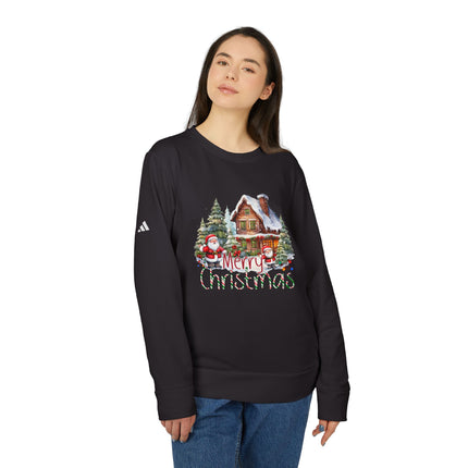 Christmas themed Adidas Unisex Fleece Crewneck Sweatshirt