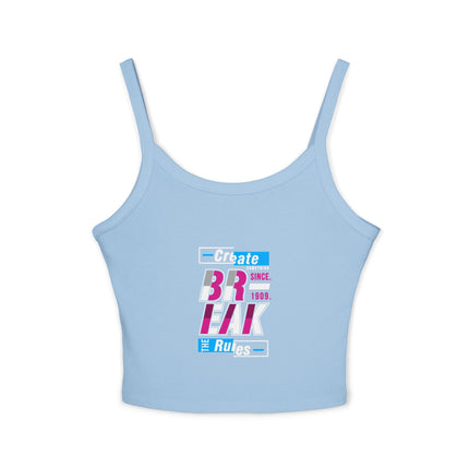 Typografie Themen Damen Spaghetti Strap Tank Top 