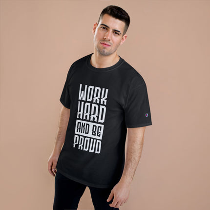 Champion-T-Shirt mit Typografie-Motiv