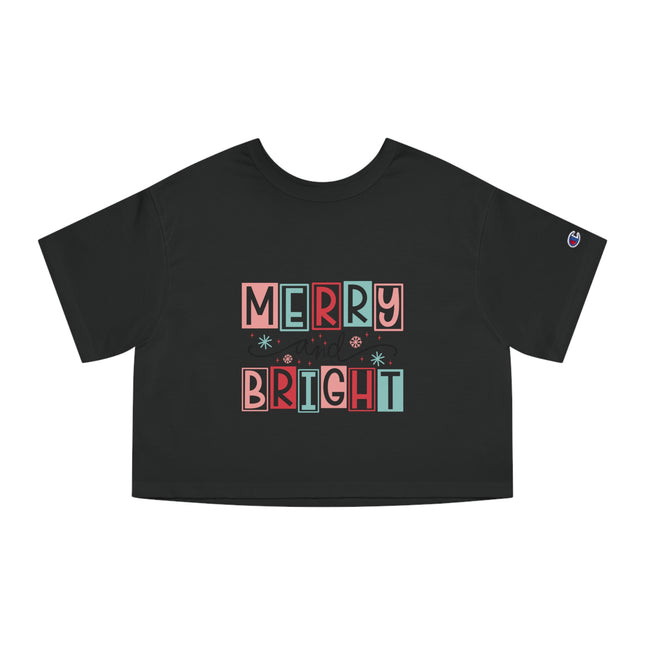 Champion Damen Heritage Cropper T-Shirt mit Weihnachtsmotiv