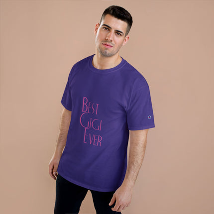Champion-T-Shirt mit Typografie-Motiv