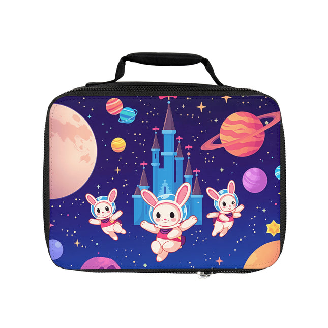 Lunchtasche mit bezauberndem Hasen-im-Weltraum-Design 