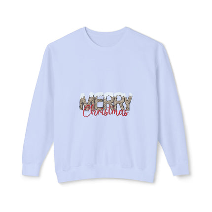 Christmas themed Unisex Lightweight Crewneck Sweatshirt