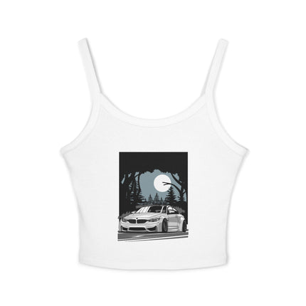 Auto-Enthusiasten Themen Damen Spaghetti Strap Tank Top 
