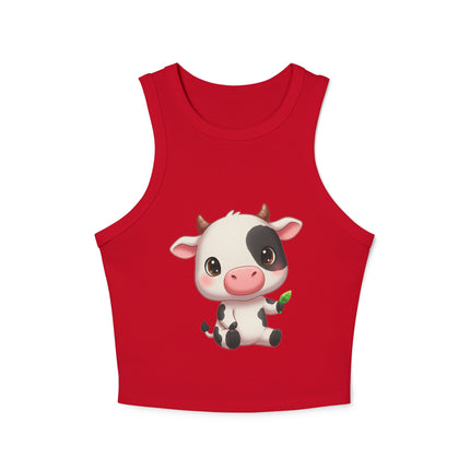 Cute Cub Graphic designed Women's Micro Rib Racer Tank Top