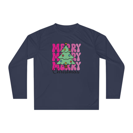 Christmas themed Unisex Performance Long Sleeve Shirt