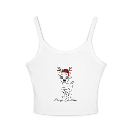 Weihnachtsmotiv Damen Spaghettiträger Tank Top 