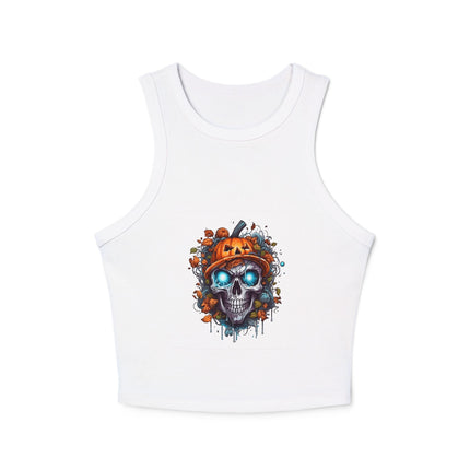 Halloween-Themen Damen Micro Rib Racer Tank Top
