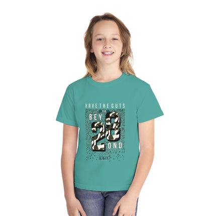 Typography themed Youth Midweight Tee