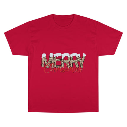 Champion-T-Shirt mit Weihnachtsmotiv