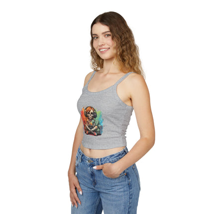 Halloween-Themen Damen Spaghetti Strap Tank Top 