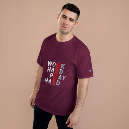 Champion-T-Shirt mit Typografie-Motiv