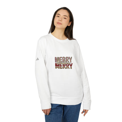 Christmas themed Adidas Unisex Fleece Crewneck Sweatshirt
