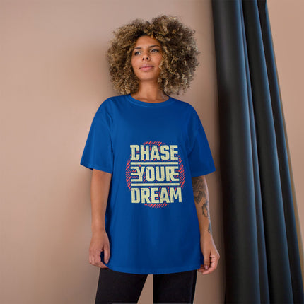 Champion-T-Shirt mit Typografie-Motiv