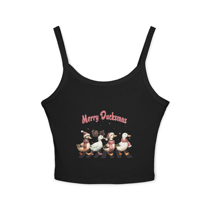 Weihnachtsmotiv Damen Spaghettiträger Tank Top 