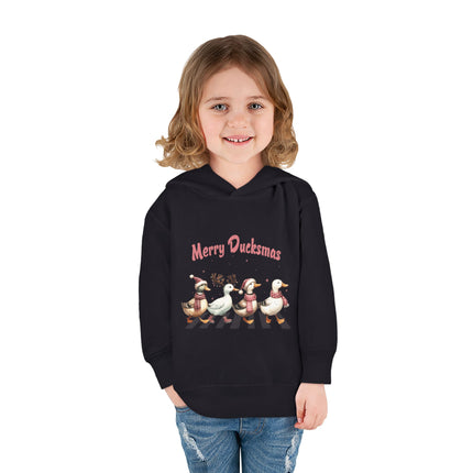 Christmas themed Toddler Pullover Fleece Hoodie