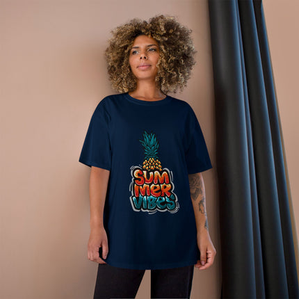 Champion-T-Shirt mit Typografie-Motiv