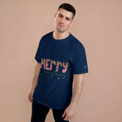 Champion-T-Shirt mit Weihnachtsmotiv