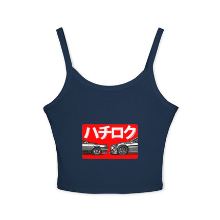Auto-Enthusiasten Themen Damen Spaghetti Strap Tank Top 