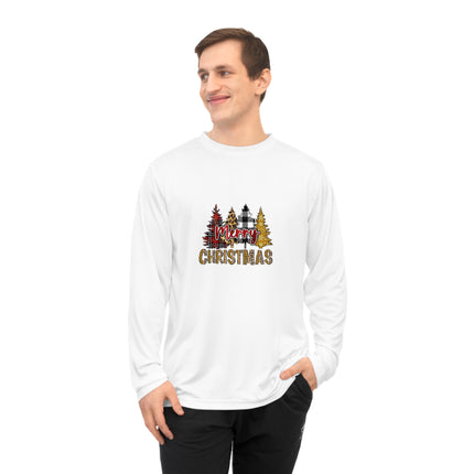 Christmas themed Unisex Performance Long Sleeve Shirt