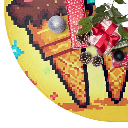 Cute Cone icecream design themed Christmas Tree Skirts