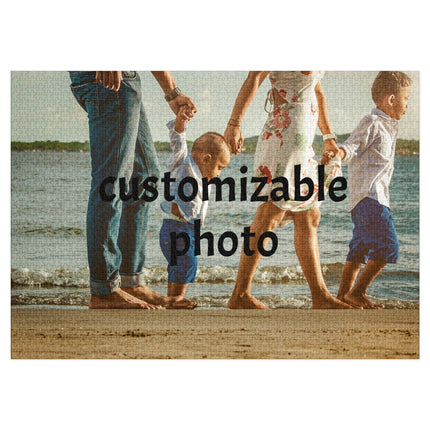 Personalized Family Photo Jigsaw Puzzle with Tin – Custom Memorable Puzzle