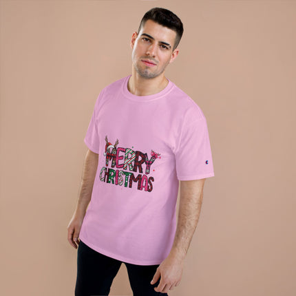 Champion-T-Shirt mit Weihnachtsmotiv