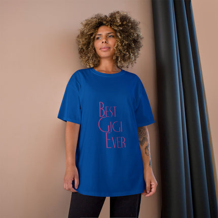 Champion-T-Shirt mit Typografie-Motiv