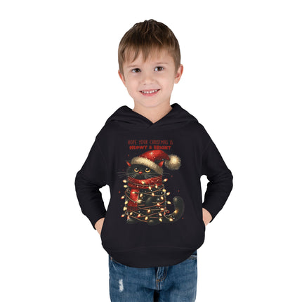 Christmas themed Toddler Pullover Fleece Hoodie