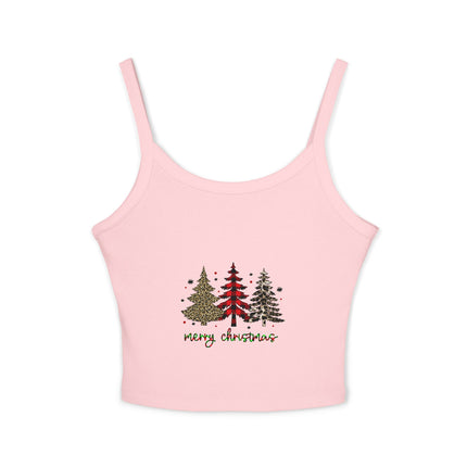 Weihnachtsmotiv Damen Spaghettiträger Tank Top 