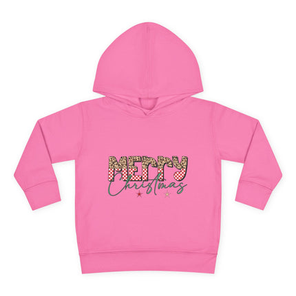 Christmas themed Toddler Pullover Fleece Hoodie