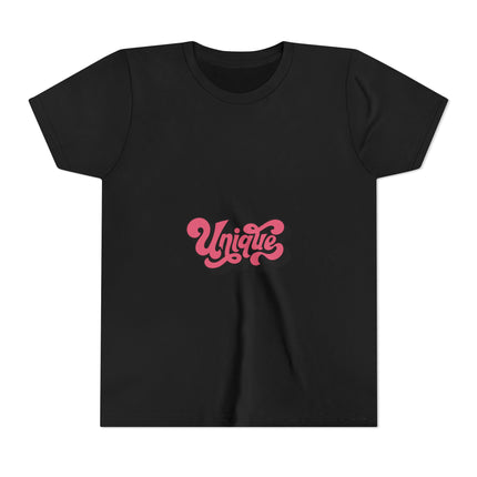 Kurzärmeliges Jugend-T-Shirt mit Typografie-Motiv