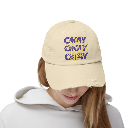 Okay, okay, okay, chillige Stimmung, Unisex-Distressed-Cap 