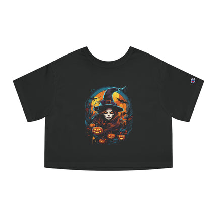 Champion Damen Heritage Cropper T-Shirt mit Halloween-Motiv