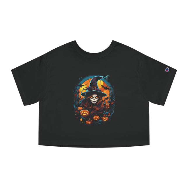 Halloween themed Champion Women's Heritage Cropper T-Shirt