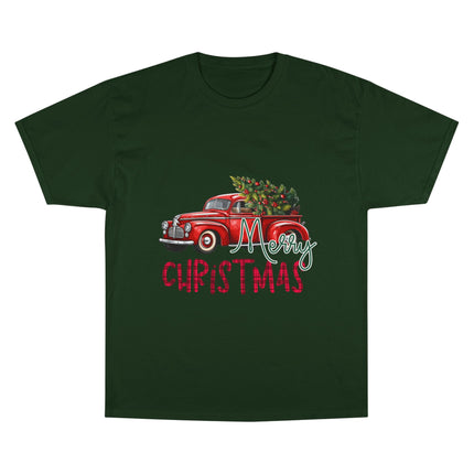 Champion-T-Shirt mit Weihnachtsmotiv