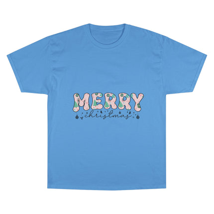 Champion-T-Shirt mit Weihnachtsmotiv