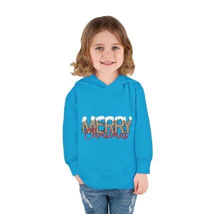 Christmas themed Toddler Pullover Fleece Hoodie